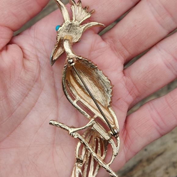 Vintage Florenza bird brooch - Picture 4 of 6